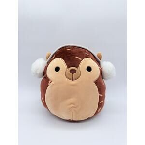 Squishmallow Hans The Hedgehog with Earmuffs Winter Edition KellyToy Plush 8"